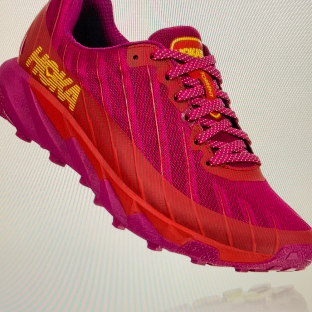 Hoka torrent trail running shoes - Cactus flower/Poppy red